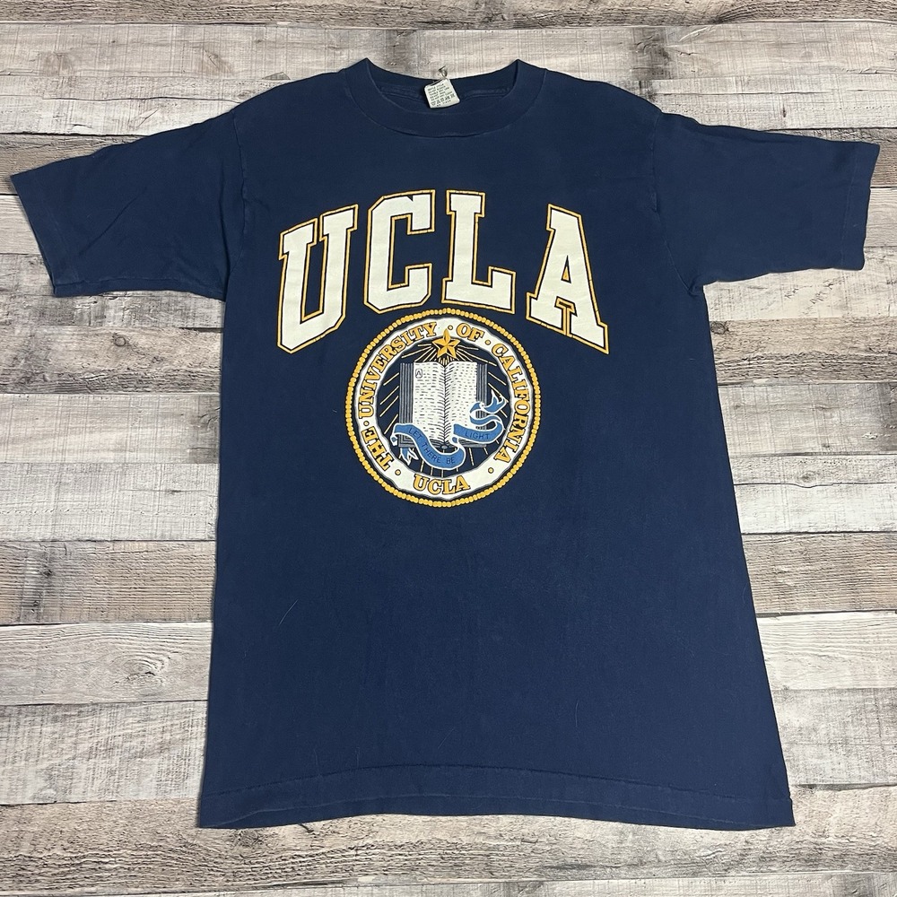 UCLA Shirt Size Medium Blue Vintage College Collegiate Let There Be Light